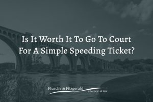 is it worth going to court for a simple speeding ticket